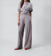 Frnch - Striped Shirt With Adjustable Front Tie