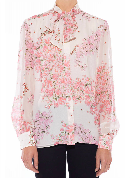 Giambattista Valli - Georgette Muguet Paisley Top