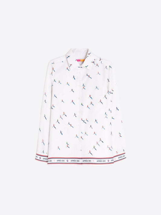 Vilagallo - Women's With Skier Embellishments Blouse