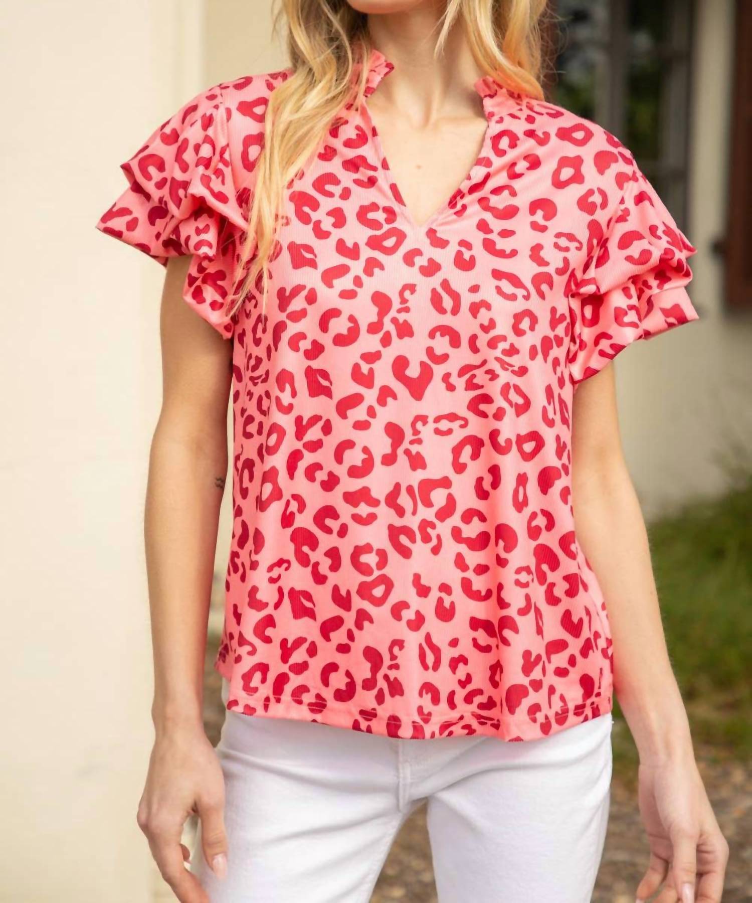 Voy - Casey Puff Bubble Sleeve Top