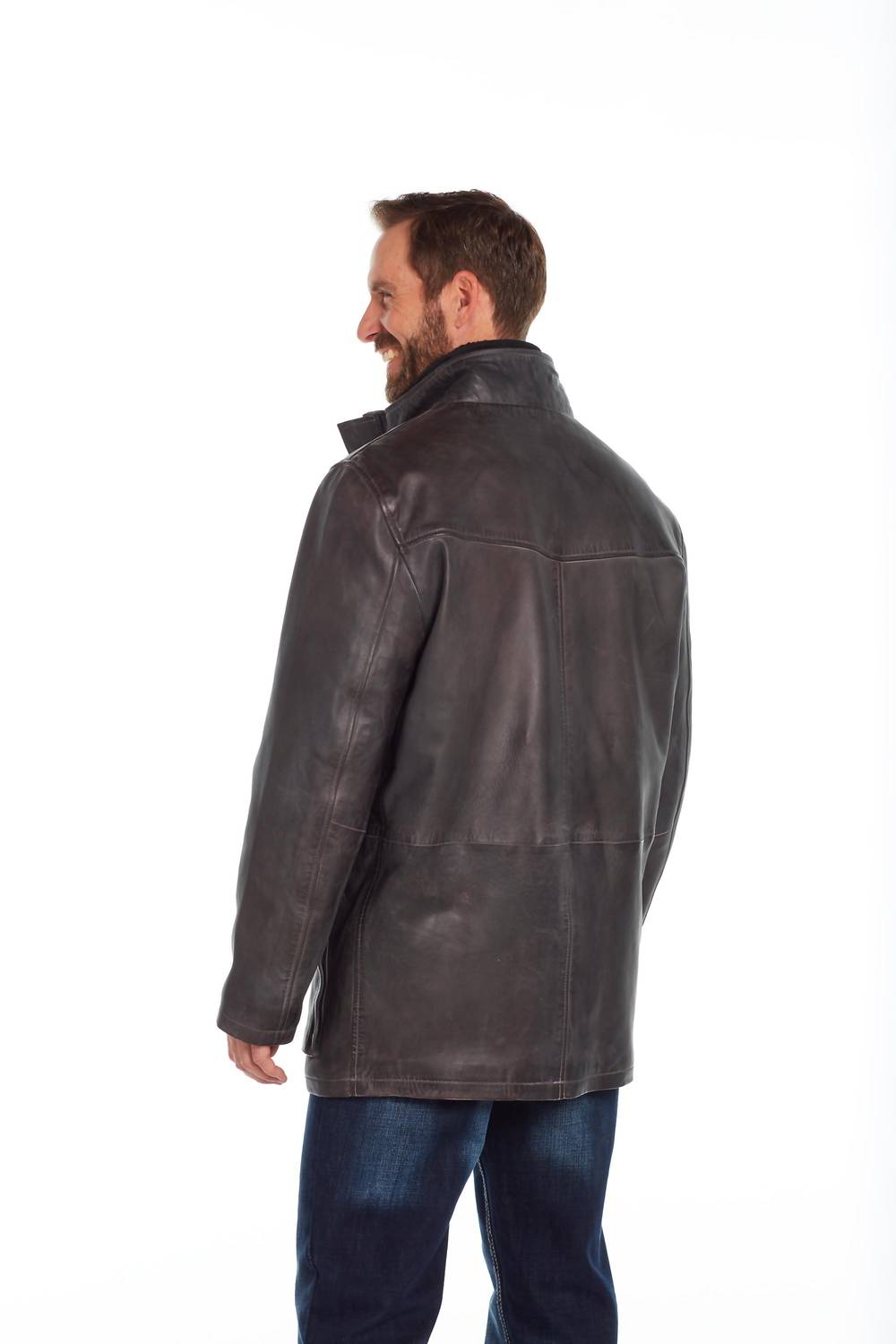 Cripple Creek - Black Leather Mens Concea