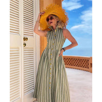 Buru - Lemon Sleeveless Twist Dress