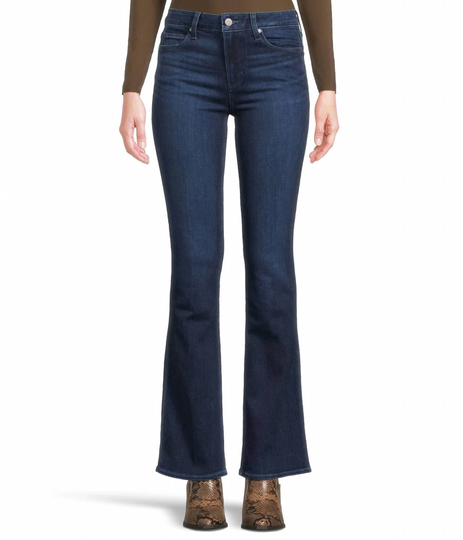 Paige - High Rise Manhattan Bootcut Jeans