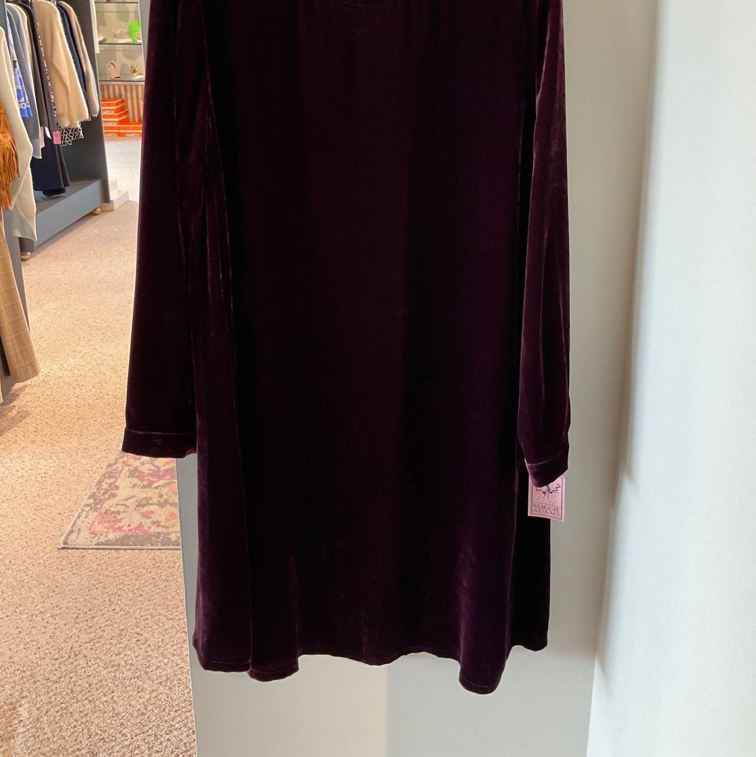 Eileen Fisher - Velvet Crew Neck Dress