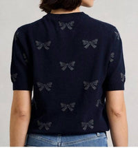 Jumper1234 - Bow Short Sleeve Crew Top