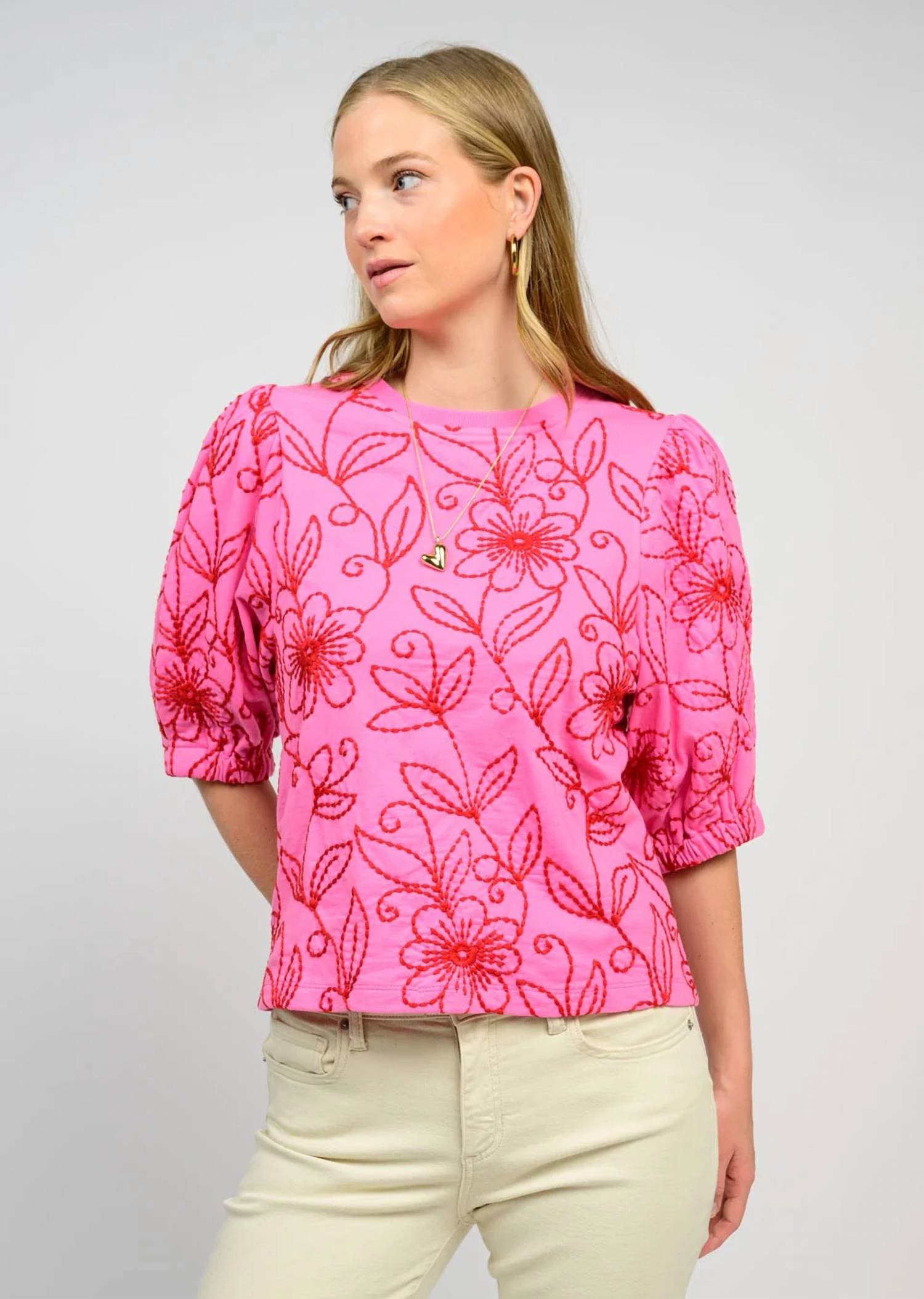 Ivy Jane - Floral Vines Knit Top