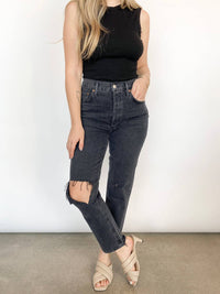 Agolde - Women's Sutton V Back Bodysuit