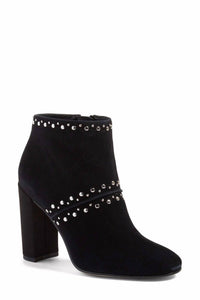 Sam Edelman - Women's Studded Suede Leather Ankle Boots