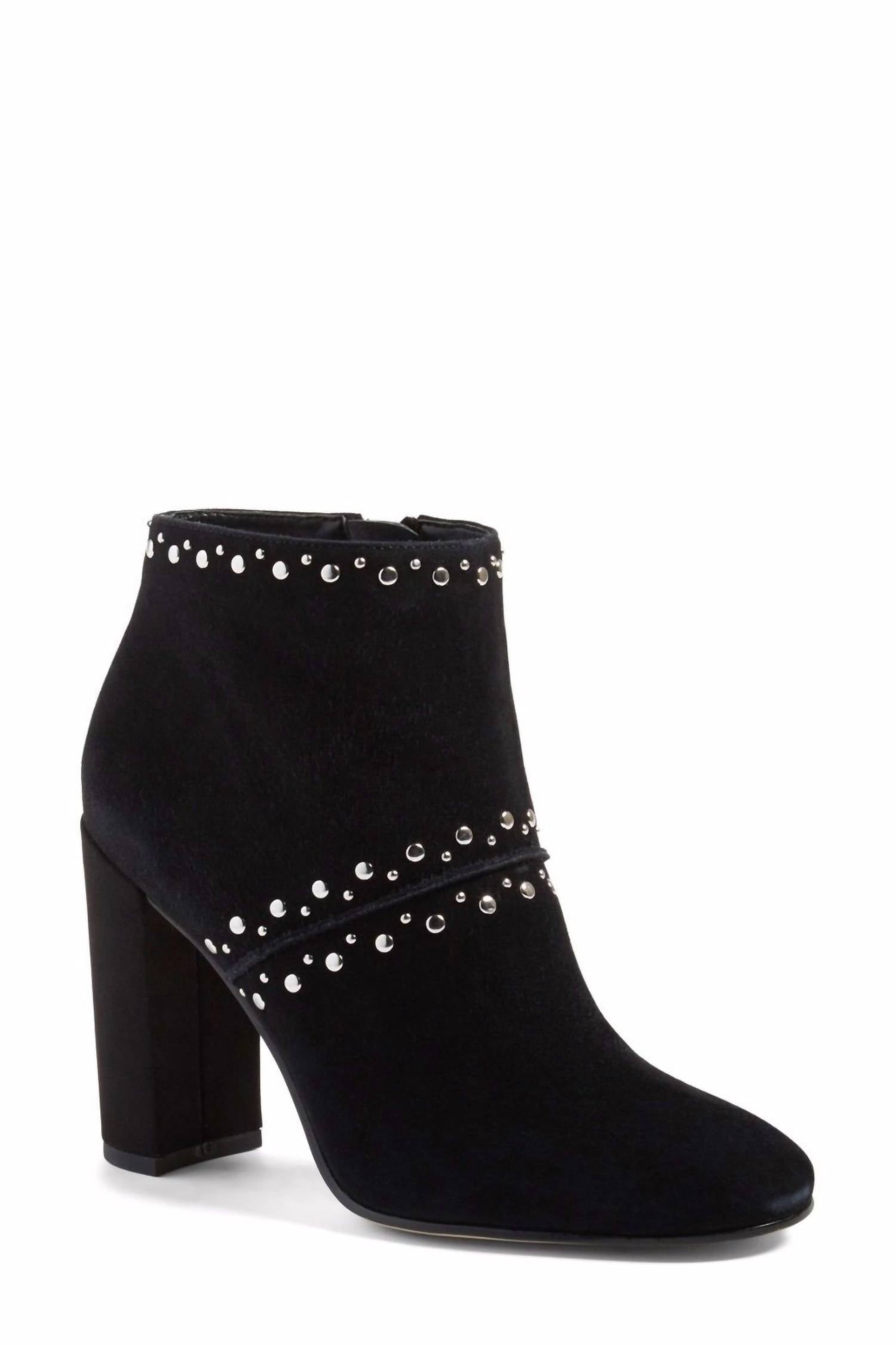 Sam Edelman - Women's Studded Suede Leather Ankle Boots