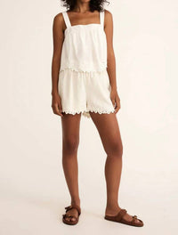 Z Supply - Women's Annecy Embroidered Linen Tank Top