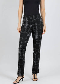 Joseph Ribkoff - Plaid Print Pull On Pants