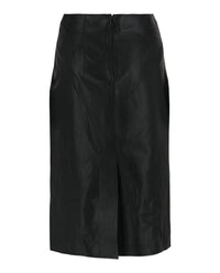Salvatore Ferragamo - Women's Pleated-front Leather Midi Skirt