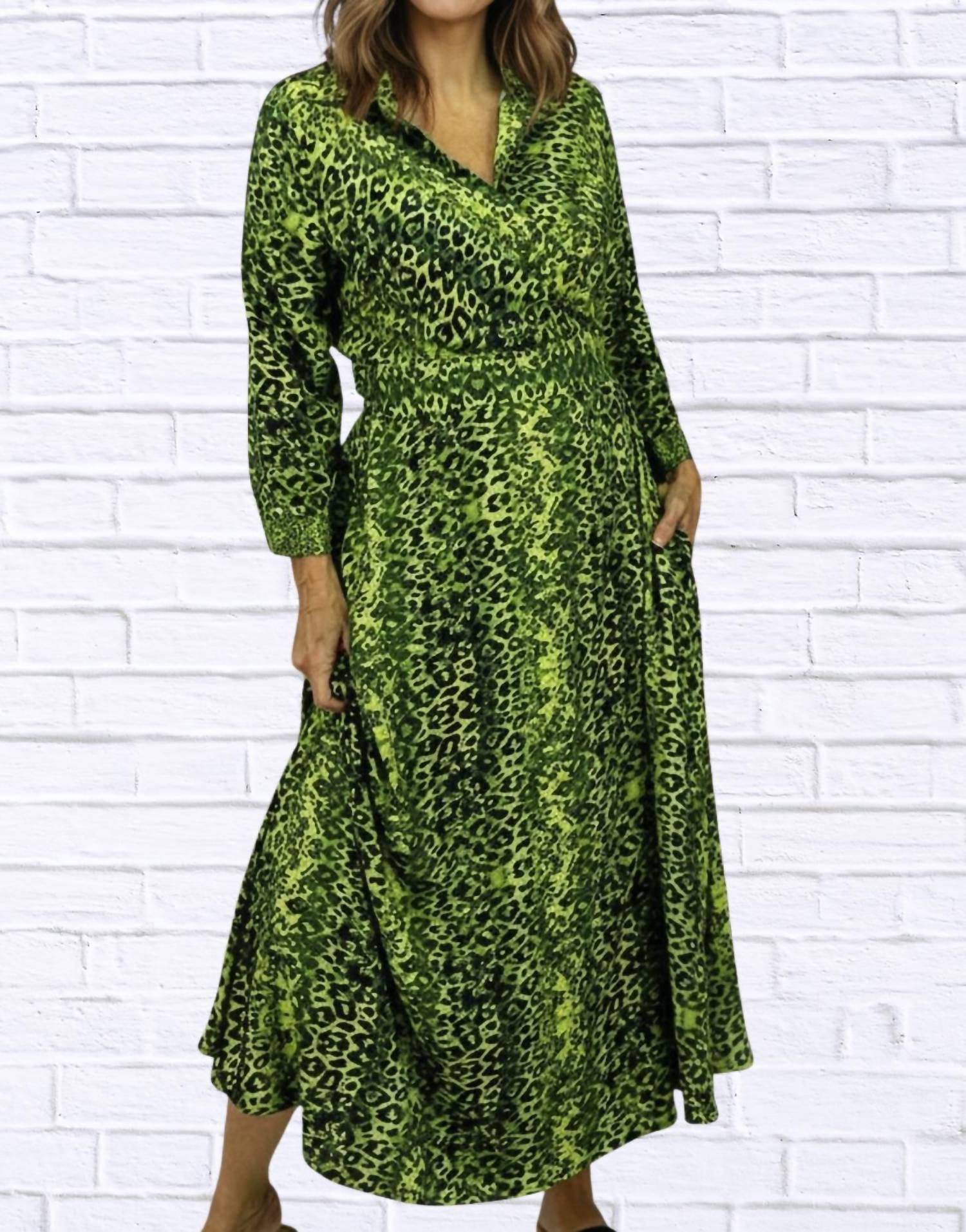 Calypso - Leopard Wrap Dress