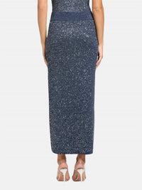 TOCCIN Alisha Midi Skirt in outer space - women's skirt - alternate view