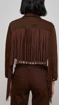 L'Agence - Koda Crop Fringe Jacket