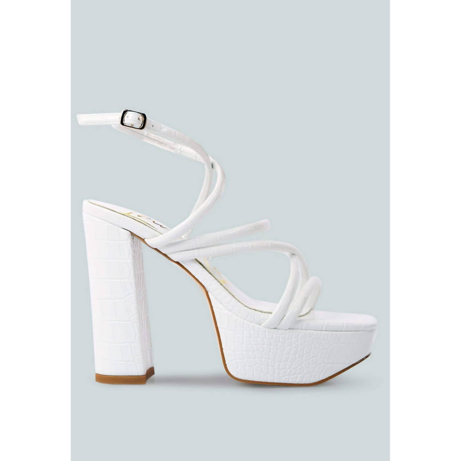 London Rag - Women's Beam Tips Strappy High Heel Sandals