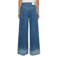 CLOSED Women's Morus Wide Leg Jean in dark blue - women's jeans - detail view