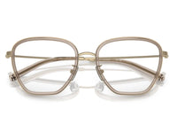 Tory Burch - Women's Transparent Square Non-polarized Eyeglasses