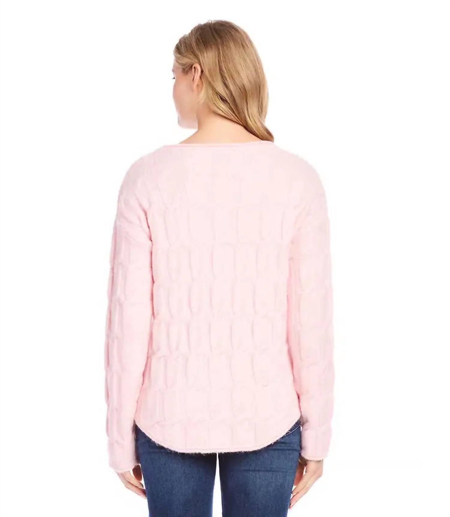 Karen Kane - Poet Cable Shirt Tail Sweater