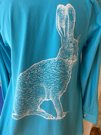 Flutter - Women's Button-front Bunny Shirt - Plus