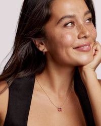 Kendra Scott Women's Present Short Pendant Necklace in red - women's jewelry - alternate view
