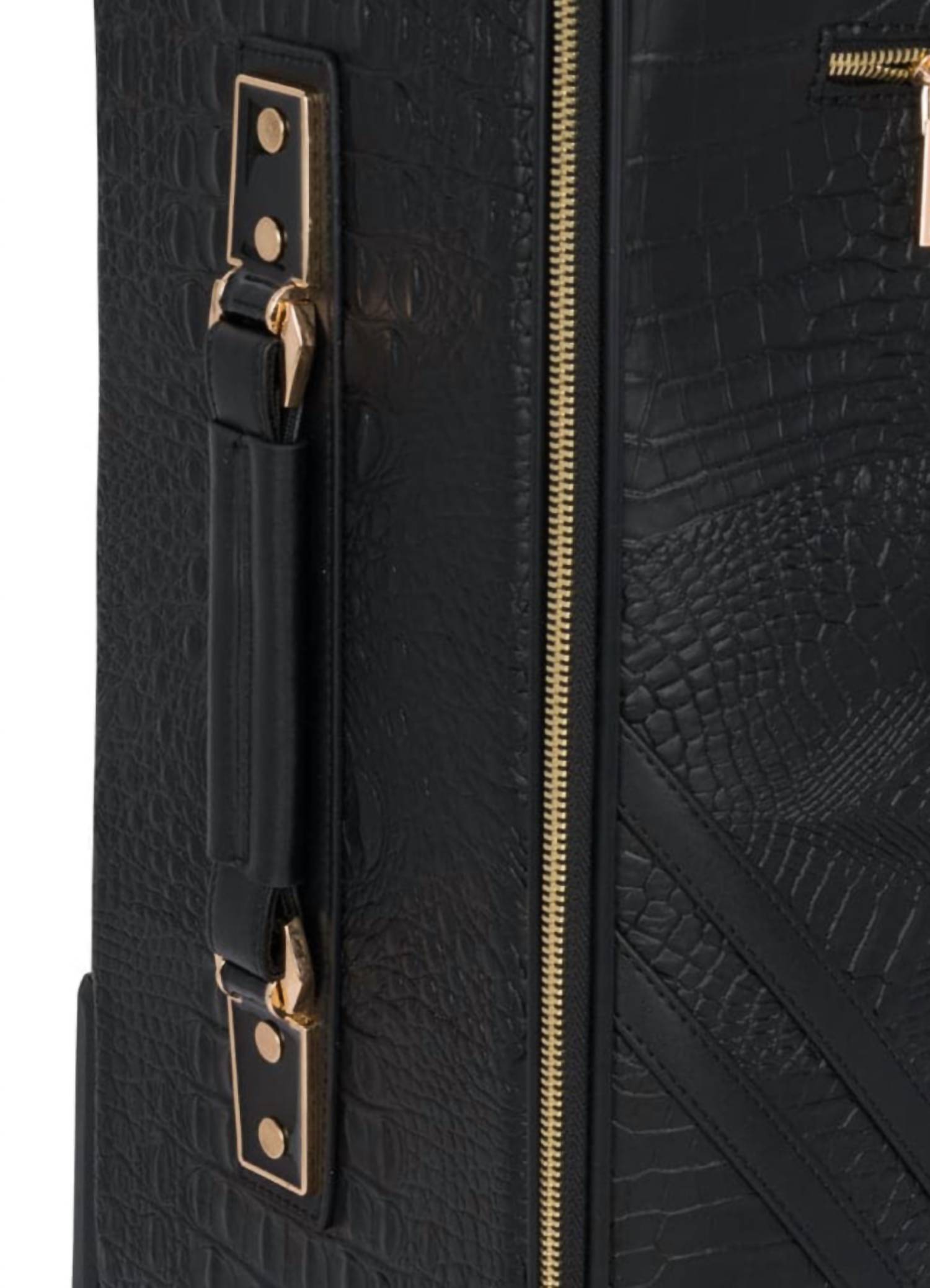 Tote & Carry - Women's Apollo 2 Faux Crocodile Skin Carry-on Suitcase
