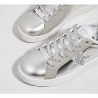 Lucky Step - Women's Fashion Star Lace Up Low Top Sneakers