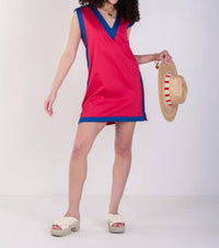 Emily McCarthy Emily Mini Shift Dress in americano - women's dress - view 4