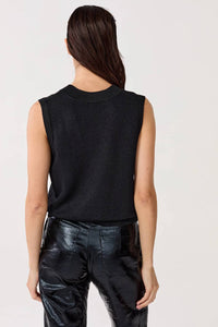 Lanhtropy - Preppy Lurex Knitted Vest