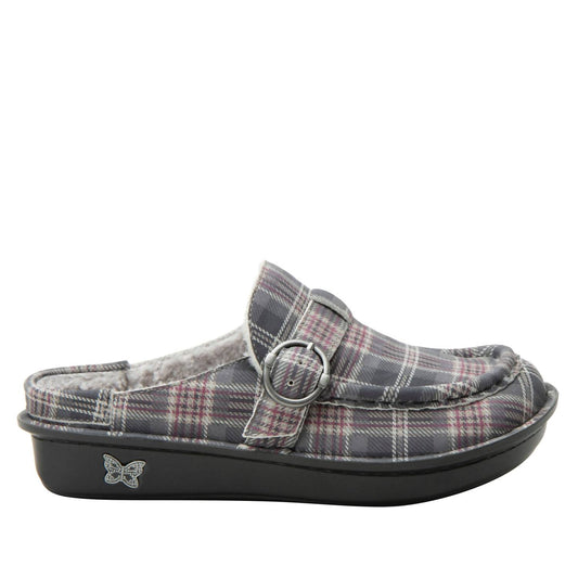 Alegria - Women's Brigid Plaid Leather Mules