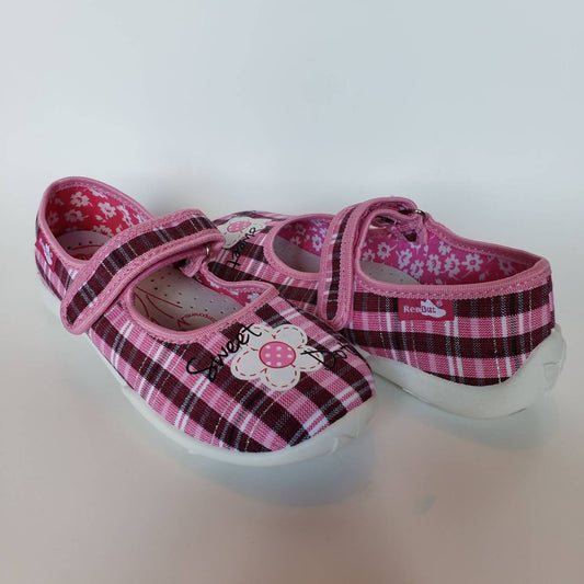 Renbut Shoes - Girl's Velcro Strap Mary Jane Casual Flat Shoe