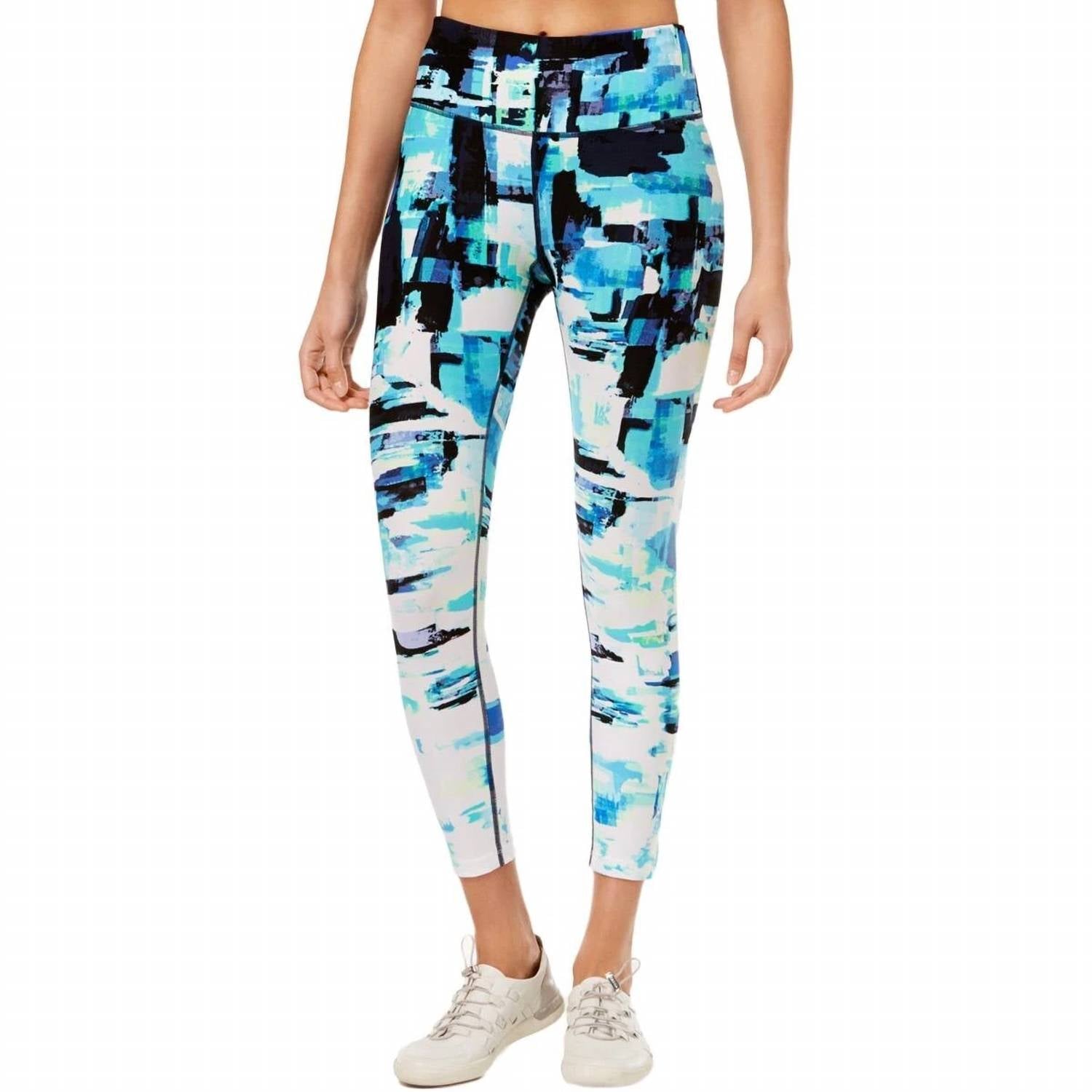 Calvin Klein - Performance Collage Print Ankle Leggings