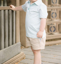 Pops Polos - Little Boy's Print Button Polo