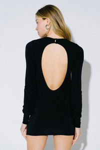 Blue Blush - Brandi Open Back Mini Dress