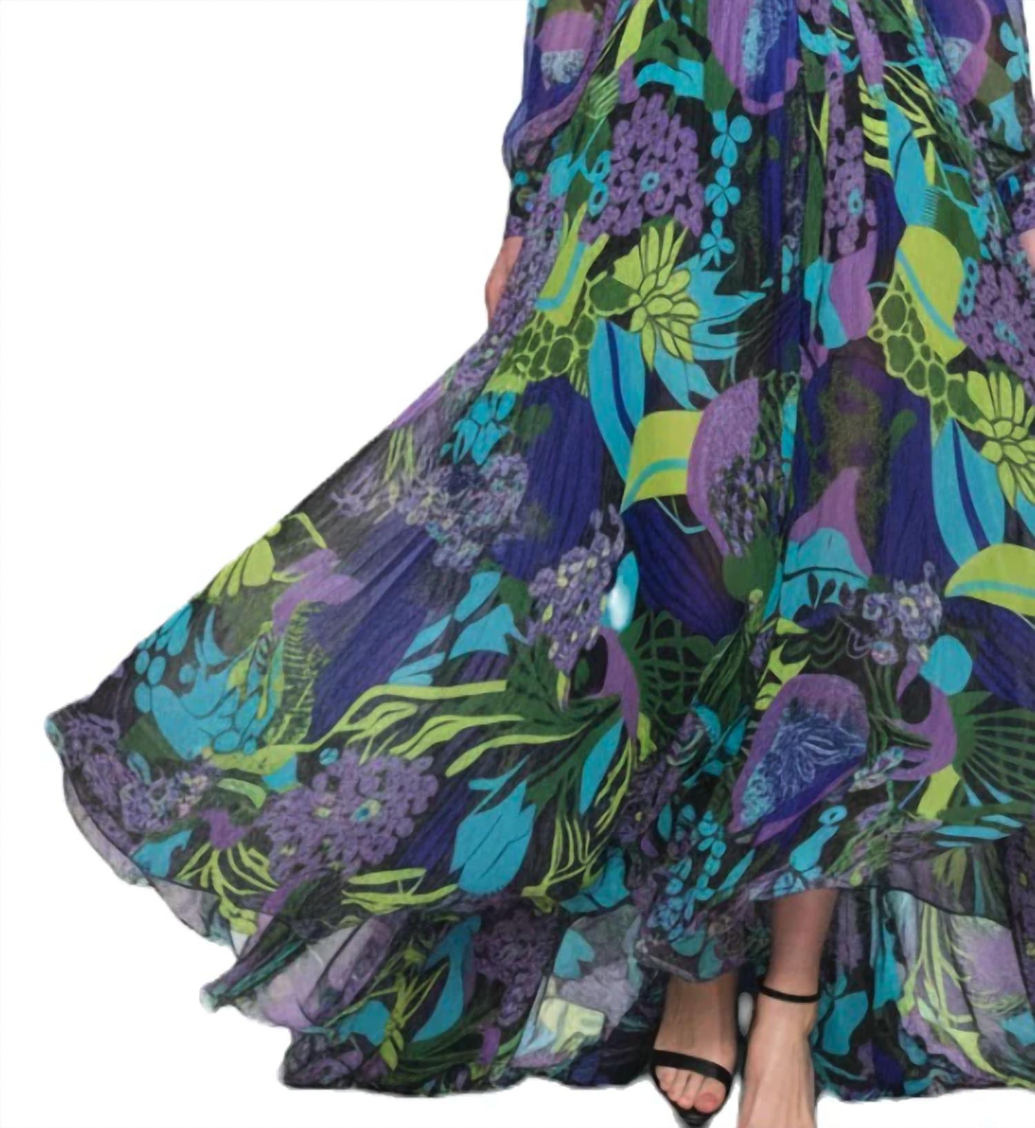 Maison Zoulias - Marella Silk Long Maxi Dress