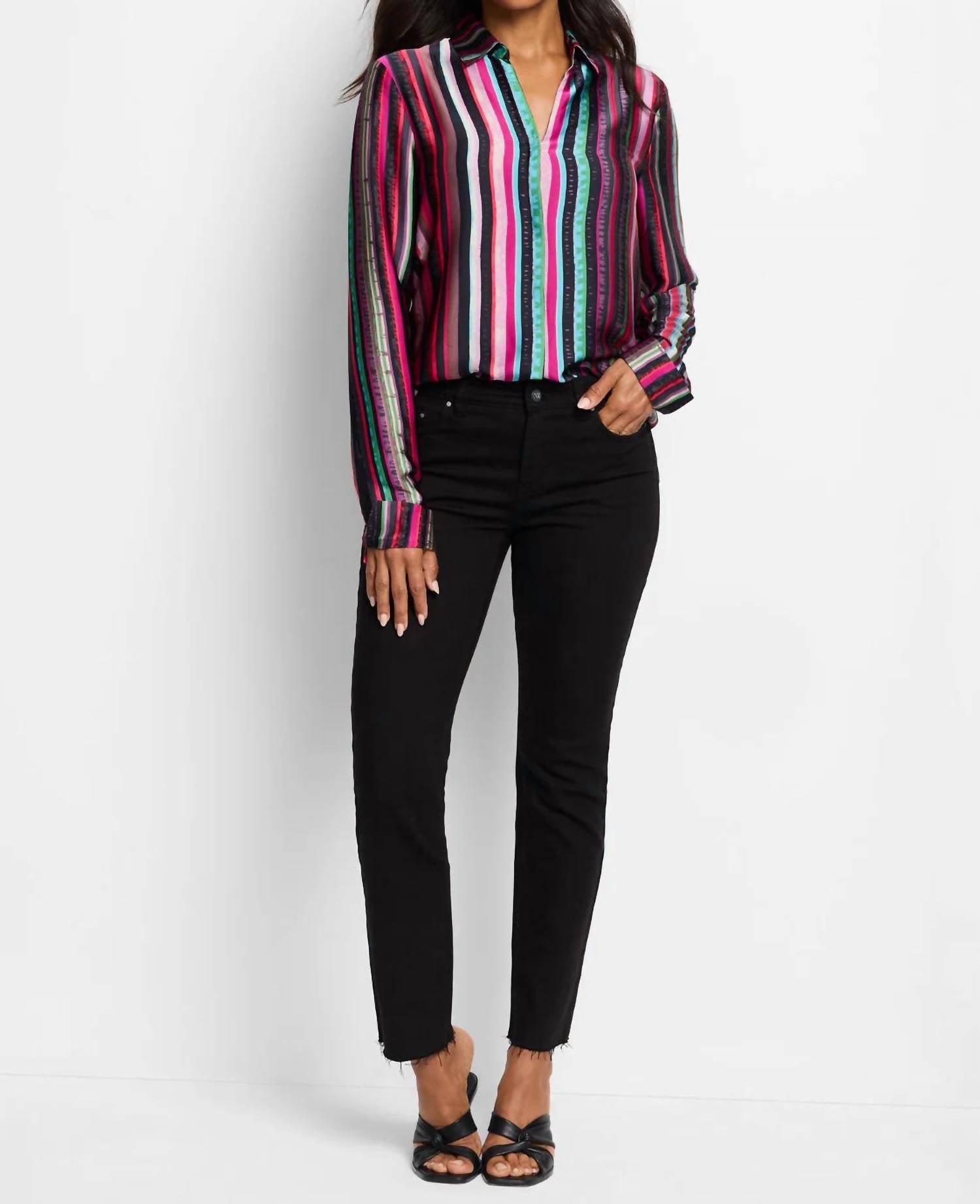 Nic + Zoe - Vivid Vision Stripe Shirt