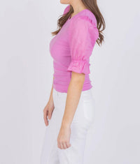 Nation Ltd - Bia Gathered Sleeve Tee