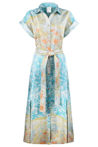 Faherty - Long Chantal Tropical Jacquard Maxi Dress