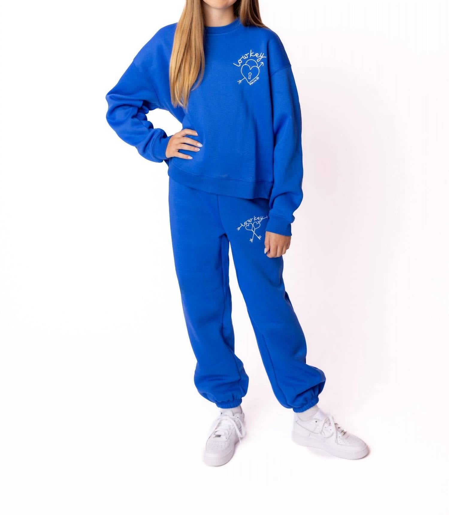 THEME Jessi Low Key Jogger in blue - kids' joggers