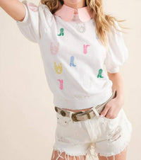 Blue B - Western Girl Sweater Top
