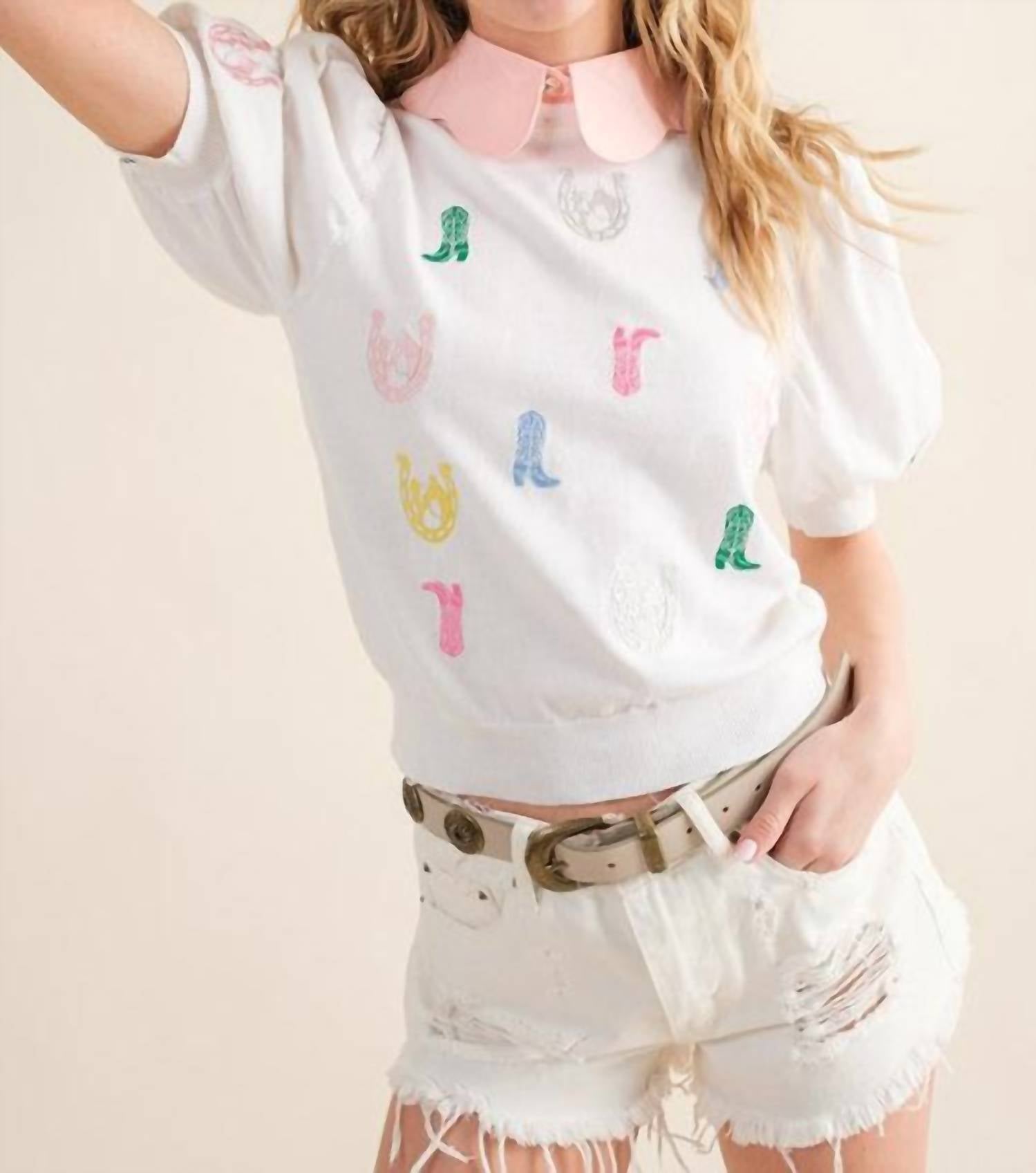 Blue B - Western Girl Sweater Top