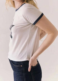 Chaser - Classic Star Vintage Ringer Tee with Star Print
