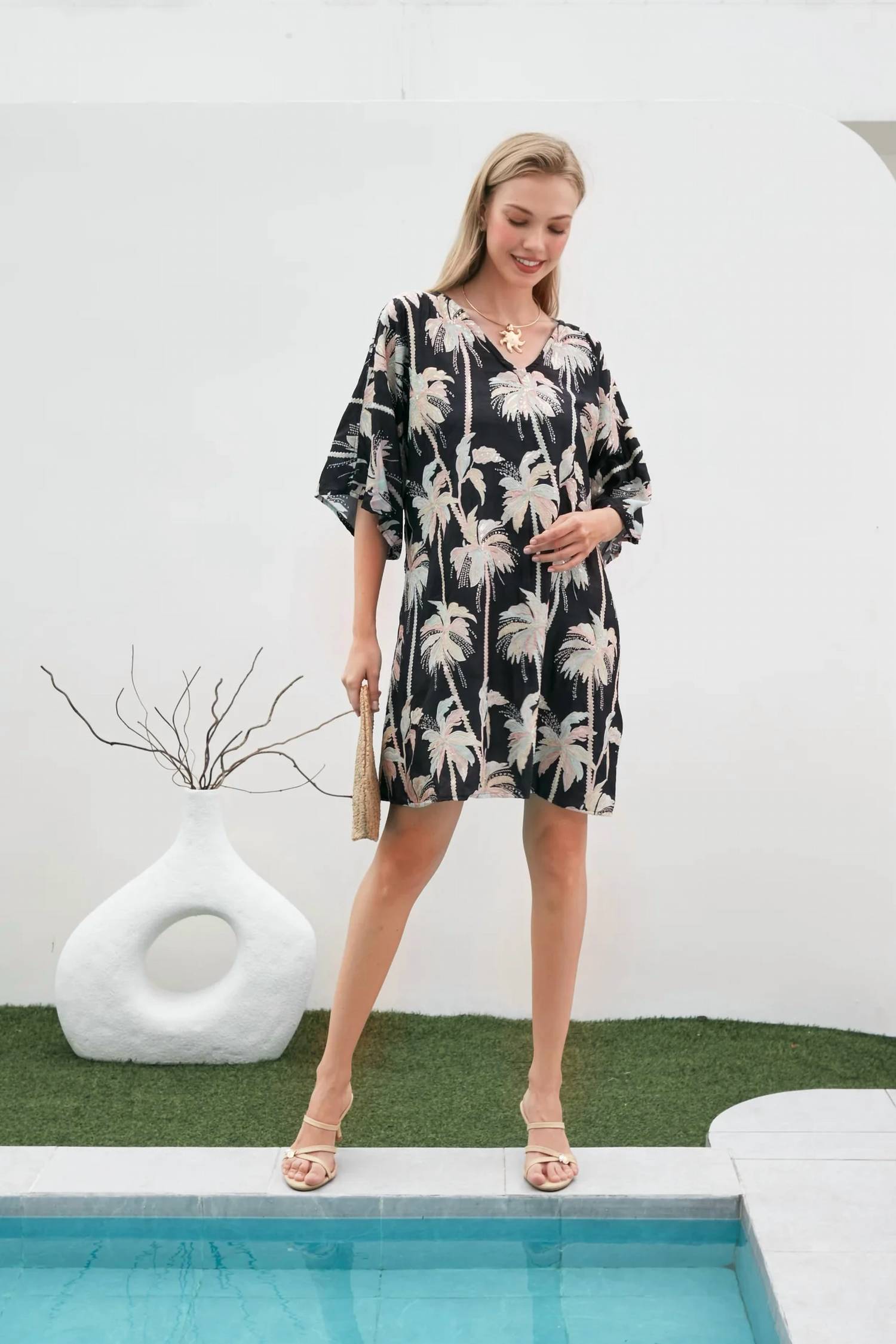 Tela Luxury Mercantile - Palm Paradise Short Dress