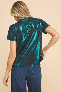 If She Loves - Metallic Short Sleeve Tee