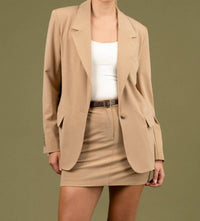 The Workshop Studio - Solid Longline Blazer