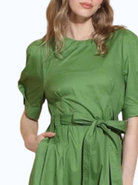 Jessie Liu - Puff Sleeve Cotton Dress