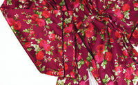 Floral Satin Robe