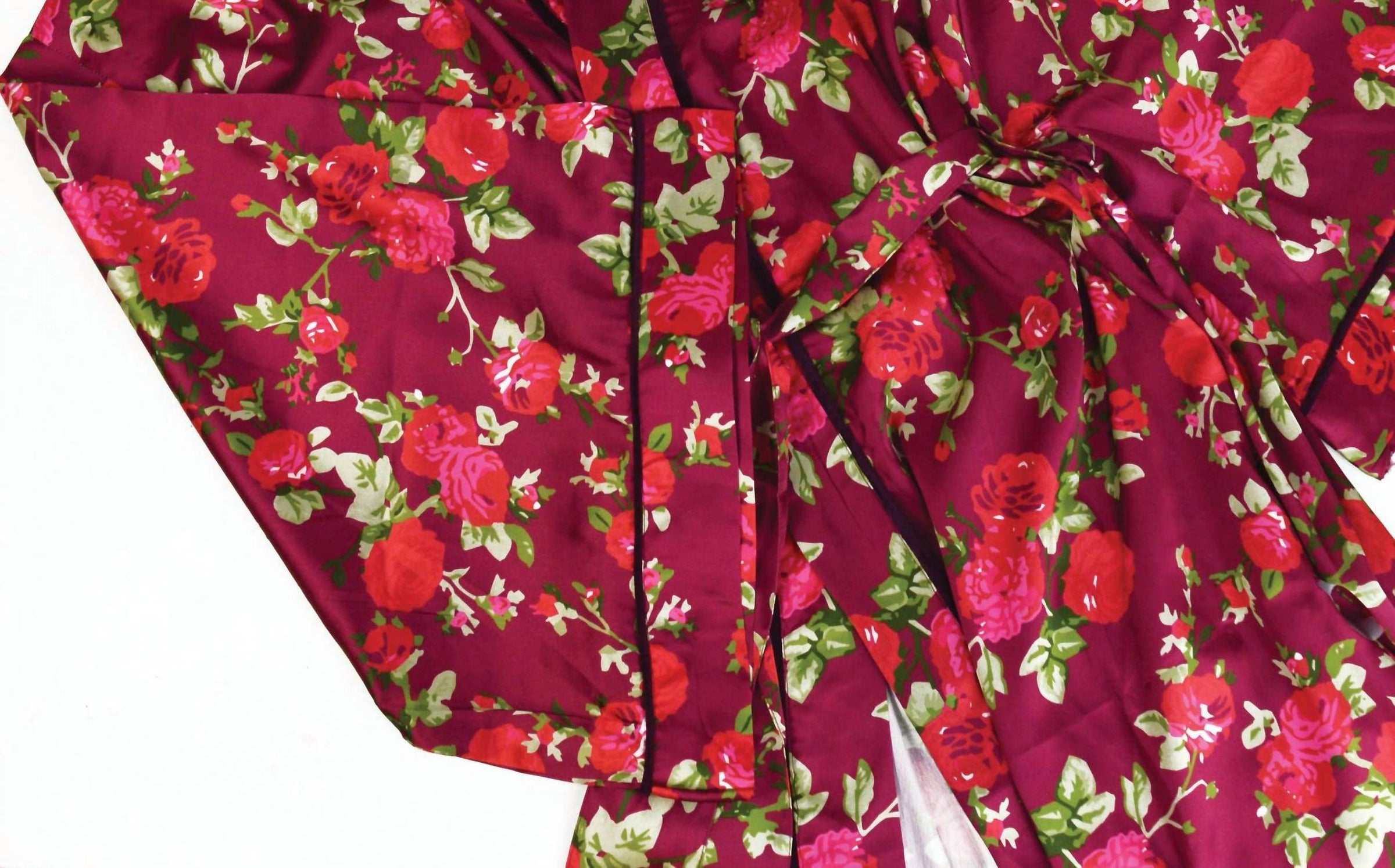 Floral Satin Robe