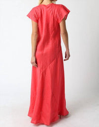 Olivaceous - Ava Linen Dress