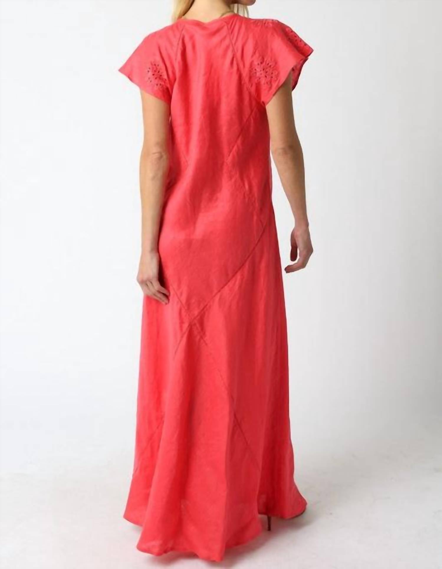 Olivaceous - Ava Linen Dress